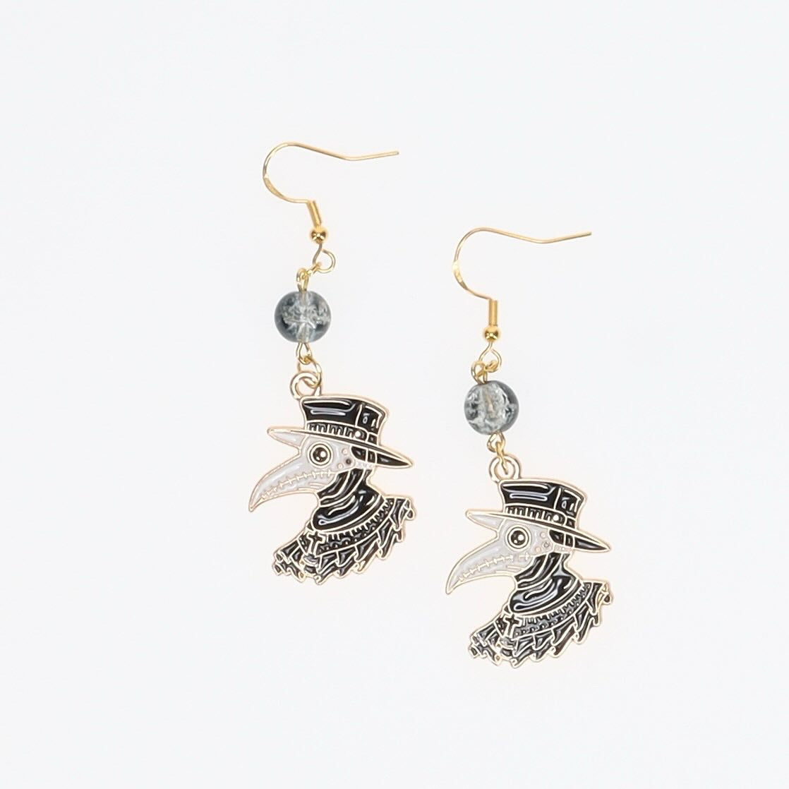 Plague Doc Drop Earrings