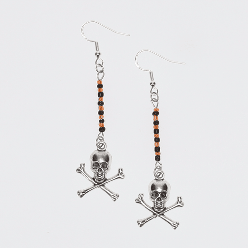 Skull n Bones Drop Earrings